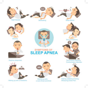 mild sleep apnea symptoms infographic