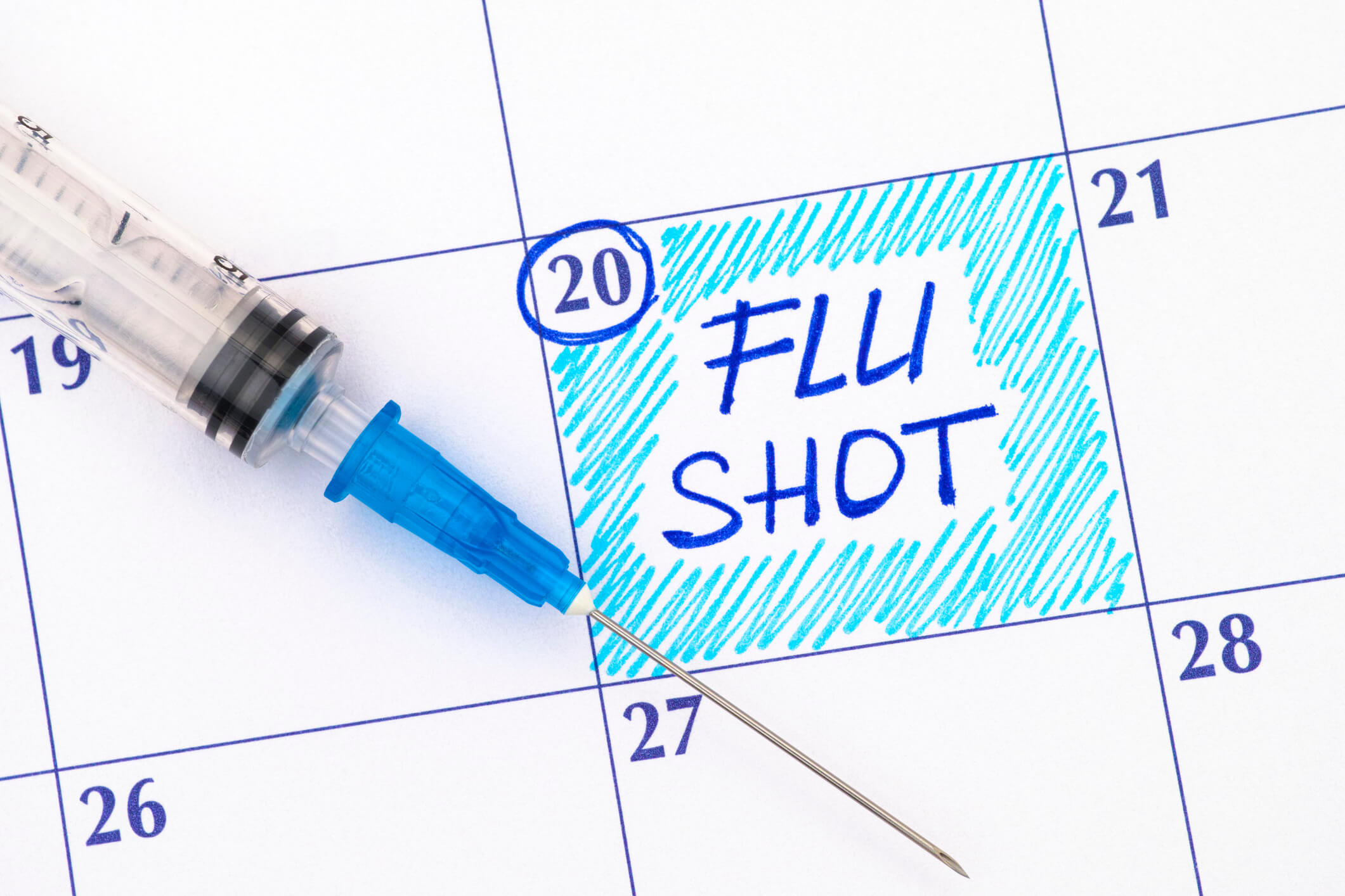 flu shot calendar
