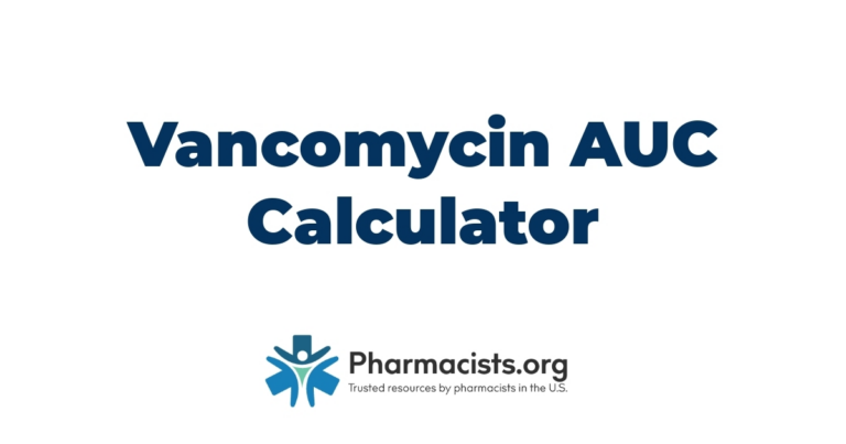 Vancomycin AUC Calculator