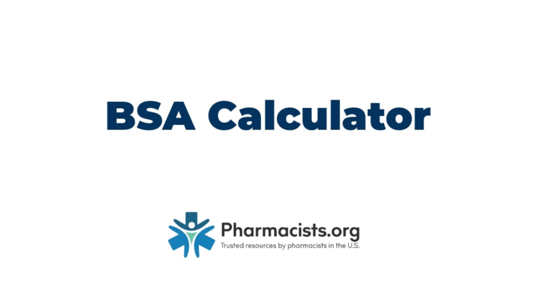 BSA Calculator