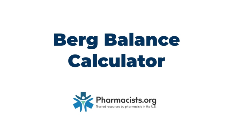 Berg Balance Calculator