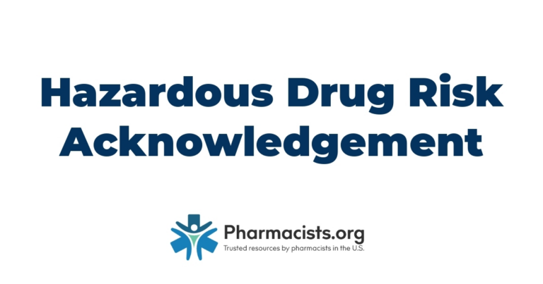 Hazardous Drug Risk Acknowledgement