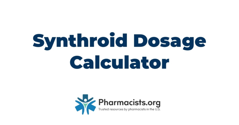 Synthroid Dosage Calculator