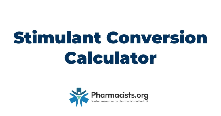 Stimulant Conversion Calculator